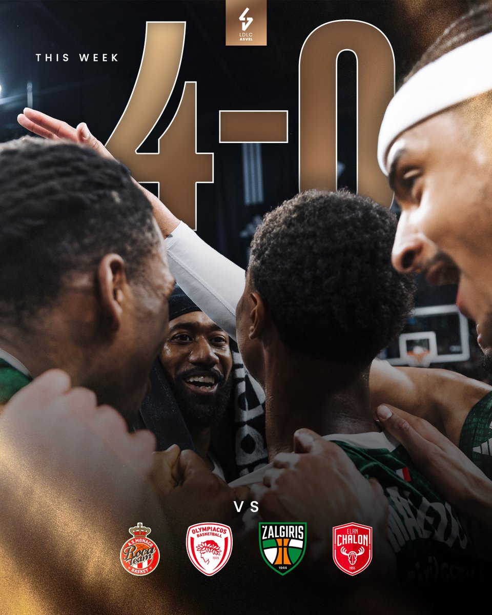 4 victoires en 1 semaine ✅

On a vécu une semaine de dingue tous ensemble, merci de votre soutien 🫶

#LDLCASVEL