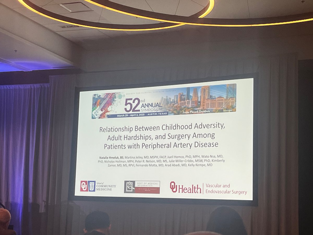 trisharoymd's tweet image. At #scvs - a new perspective: adverse childhood experiences may be an overlooked risk factor for PAD. How can we break the cycle?
