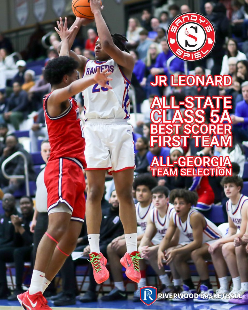 Riverwood Athletics (@ricsathletics) on Twitter photo The postseason awards keep rolling in for <a href="/rwrbasketball/">Riverwood Basketball</a>’s <a href="/_JRLeonard/">JR Leonard</a>. He received All-State honors & was named Best Scorer in Class 5A & a 1st Team Selection by <a href="/KyleSandy355/">Kyle Sandy</a> of <a href="/SandysSpiel/">Sandy's Spiel</a>. He was also named to the All-Georgia team. Congrats to JR on these well-earned honors! The postseason awards keep rolling in for <a href="/rwrbasketball/">Riverwood Basketball</a>’s <a href="/_JRLeonard/">JR Leonard</a>. He received All-State honors & was named Best Scorer in Class 5A & a 1st Team Selection by <a href="/KyleSandy355/">Kyle Sandy</a> of <a href="/SandysSpiel/">Sandy's Spiel</a>. He was also named to the All-Georgia team. Congrats to JR on these well-earned honors!