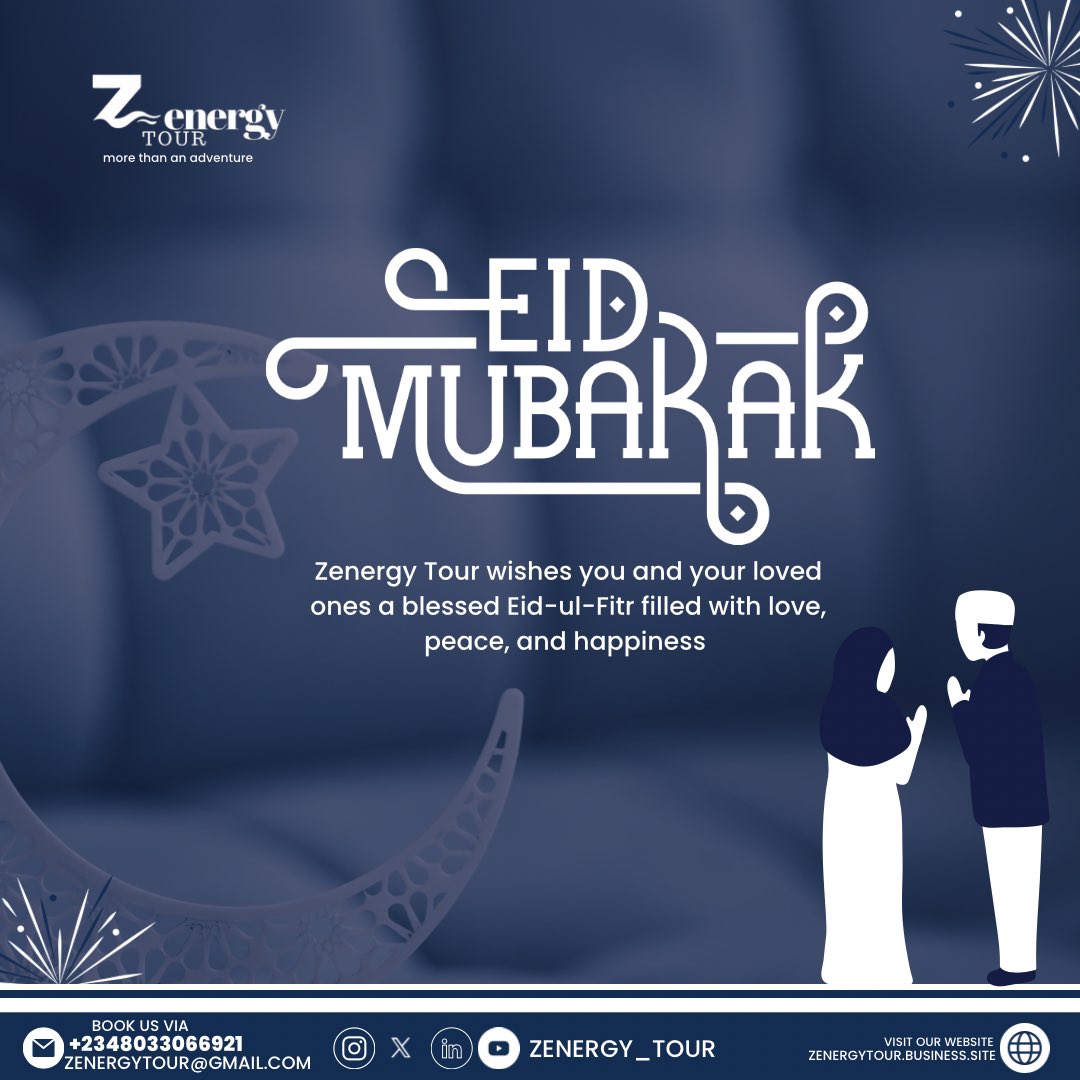 Eid Mubarak from us at Zenergy Tour🌟🕋

Wishing you a joyous Eid filled with love, laughter, and all the blessings of Allah

May this special day bring peace, happiness, and success to you and your loved ones.

🔗 instagram.com/p/DH1xNn1sgXf/…

#EidMubarak #ZenergyTour #EidHoliday
