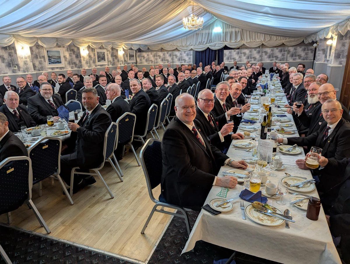 Friday evening our WM and his team held our regular meeting in Gosport, where we Raised three brethren to the sublime degree of a Master Mason. The PGM stated that it was a masterclass in performing a triple ceremony. 
A fantastic turnout and great enjoyment had by all.