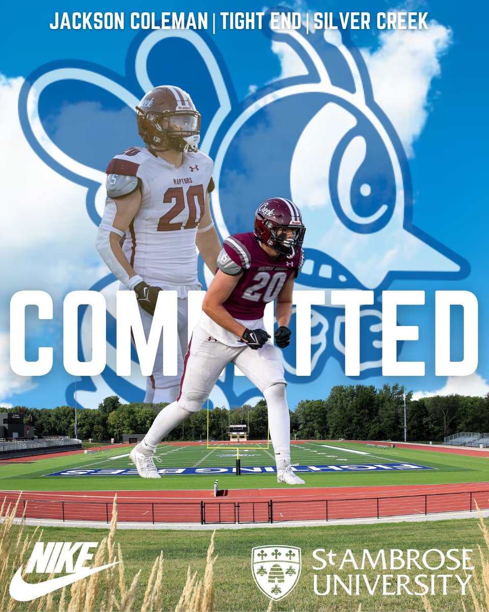 Jackson Coleman (@jcoleman755) on Twitter photo I’m Very excited to Announce my commitment to The university of St. Ambrose, Go Bees! I’m Very excited to Announce my commitment to The university of St. Ambrose, Go Bees!