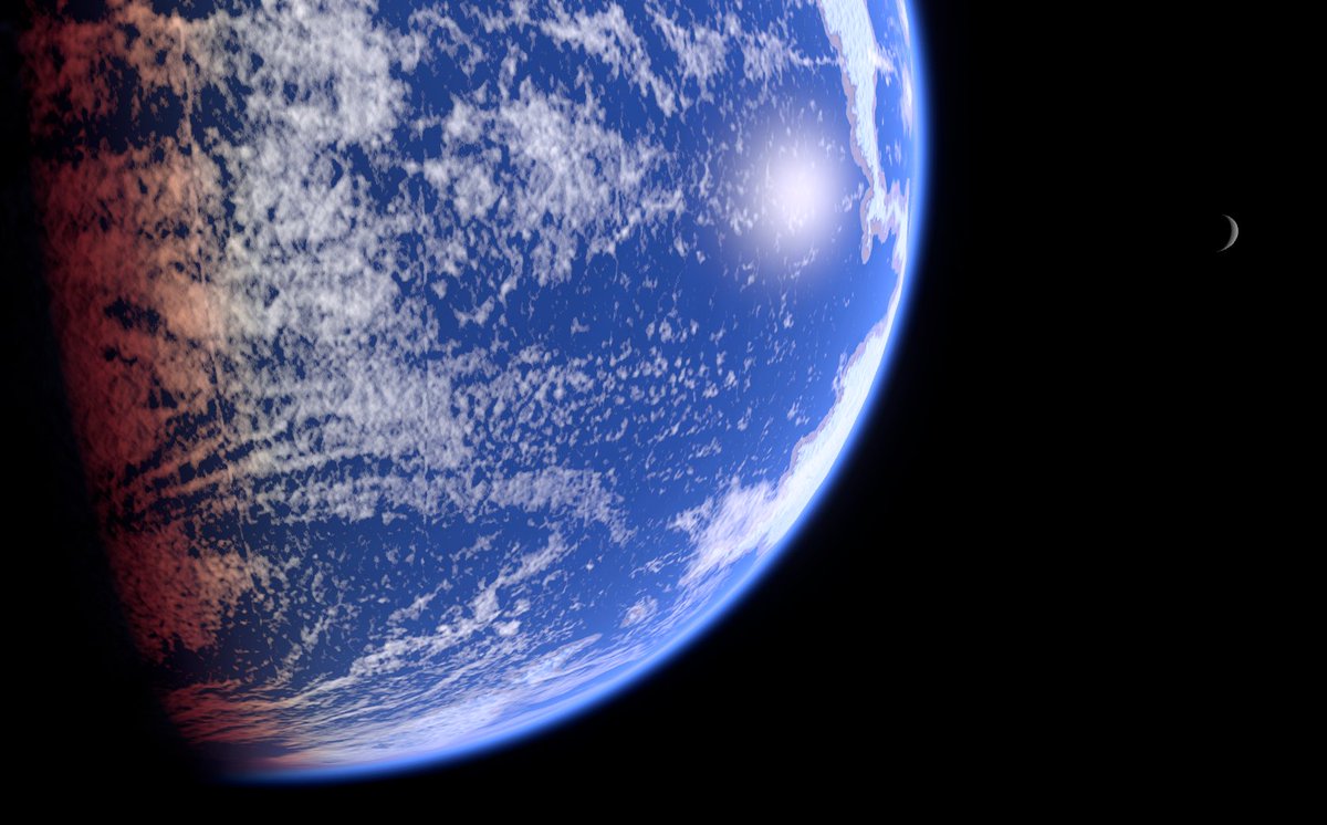 Spaceflight_Sim's tweet image. Some shots from space. I'm really happy with how the clouds are turning out.
