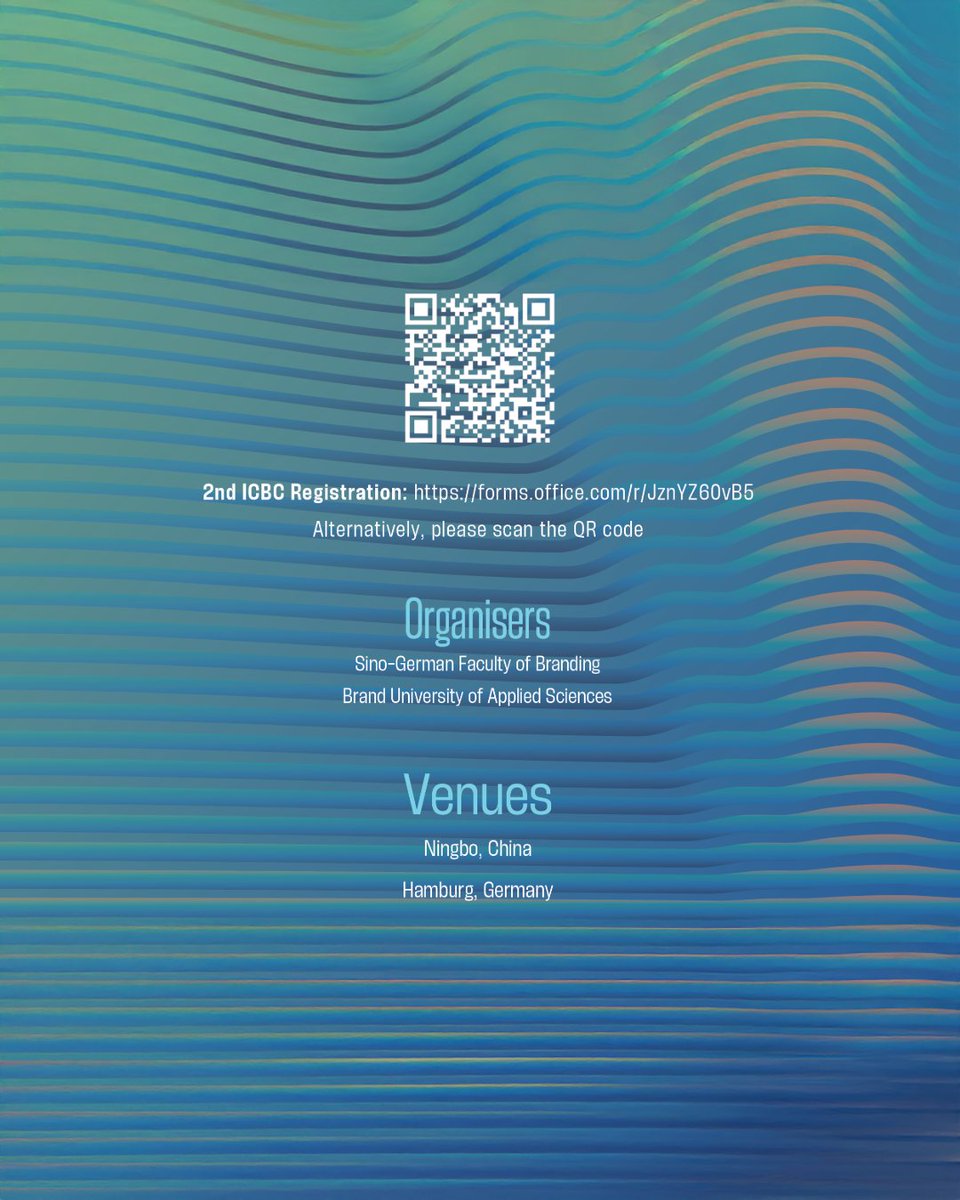 Discover the exciting new ways how AI is changing brand identity, audience engagement and storytelling at the 2nd International Conference on Brand Communication at Zhejiang Wanli University, Ningbo, China, October 18-19, 2025

All infos: sgi.zwu.edu.cn/call-for-submi…
