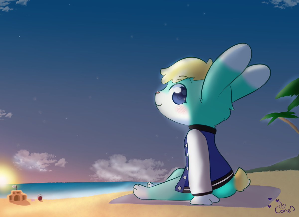 cone (@coneko15) on Twitter photo some company in the beach ✨ #sasha #AnimalCrossing some company in the beach ✨ #sasha #AnimalCrossing