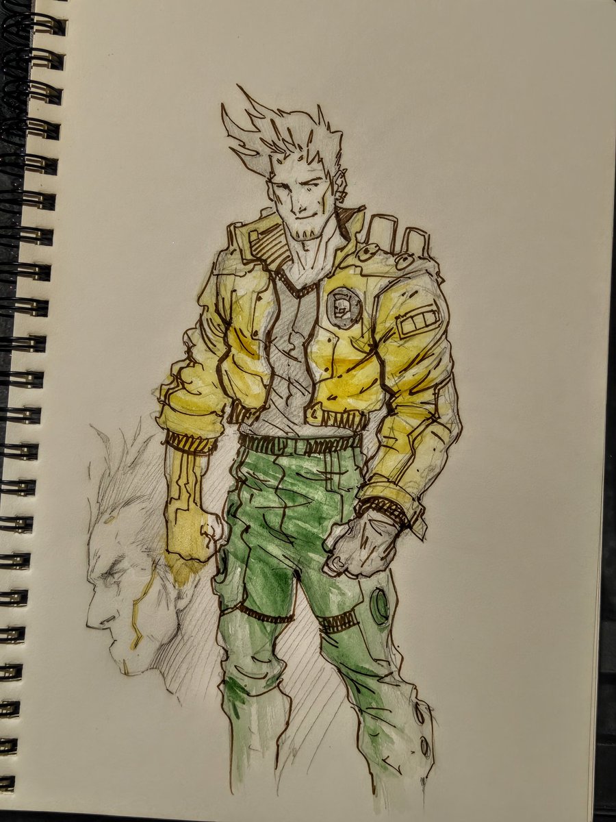 DavidRi49970339's tweet photo. A little late to the party but I'm really enjoying playing Cyberpunk 2077. #cyberpunk2077 #cyberpunkedgerunners #cyberpunk2077fanart #sketch #sketchbook #drawing https://t.co/wwfu0pL4Yh