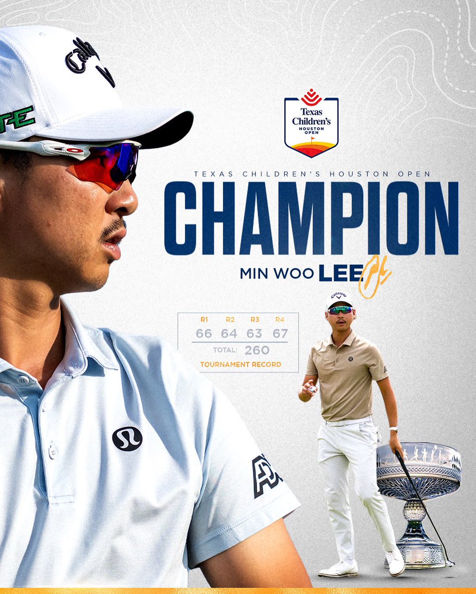 Your 2025 Texas Children’s Houston Open champion and new course record holder

<a href="/Minwoo27Lee/">Min Woo Lee</a>