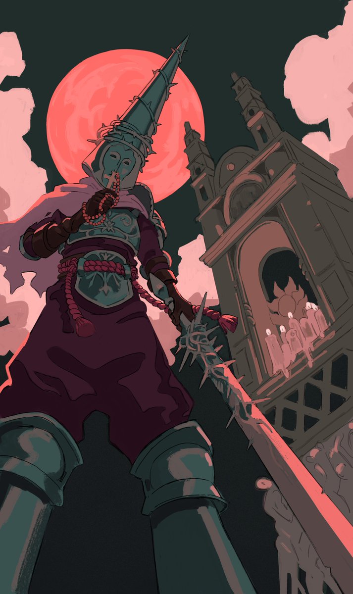 solarwick's tweet photo. Blasphemous commission for Silvyvictory on Tumblr of one most pious knight... https://t.co/Miv3orRdIx