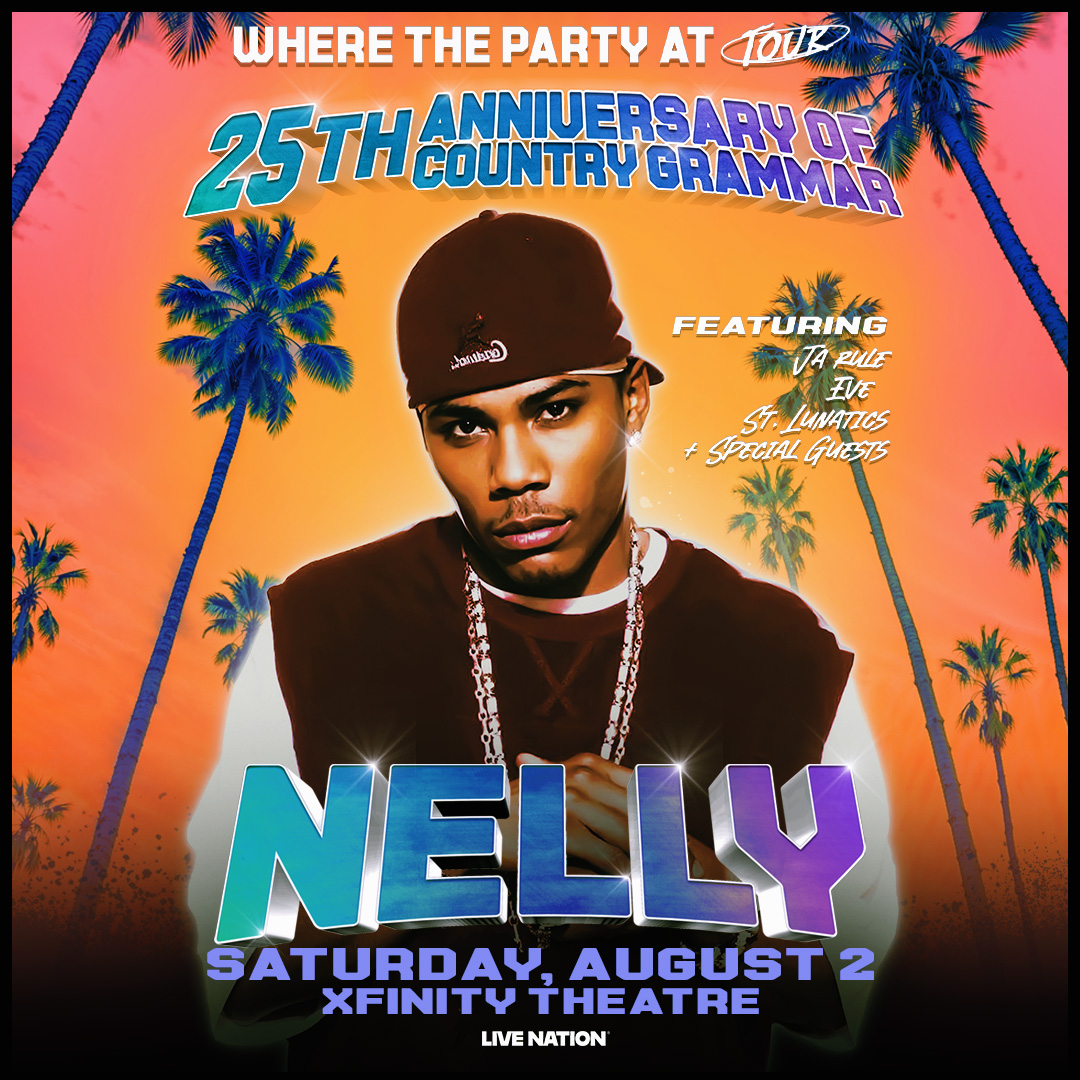 📣 NELLY. JA RULE. EVE. ST. LUNATICS.
The Country Grammar 25th Anniversary Tour is pullin’ up to Hartford! <a href="/xfinitytheatre/">Xfinity Theatre</a> 
Wanna be there?
<a href="/KidFresh937/">KID FRESH</a> is hookin’ you up with tickets!
#Hot937 #NellyLive