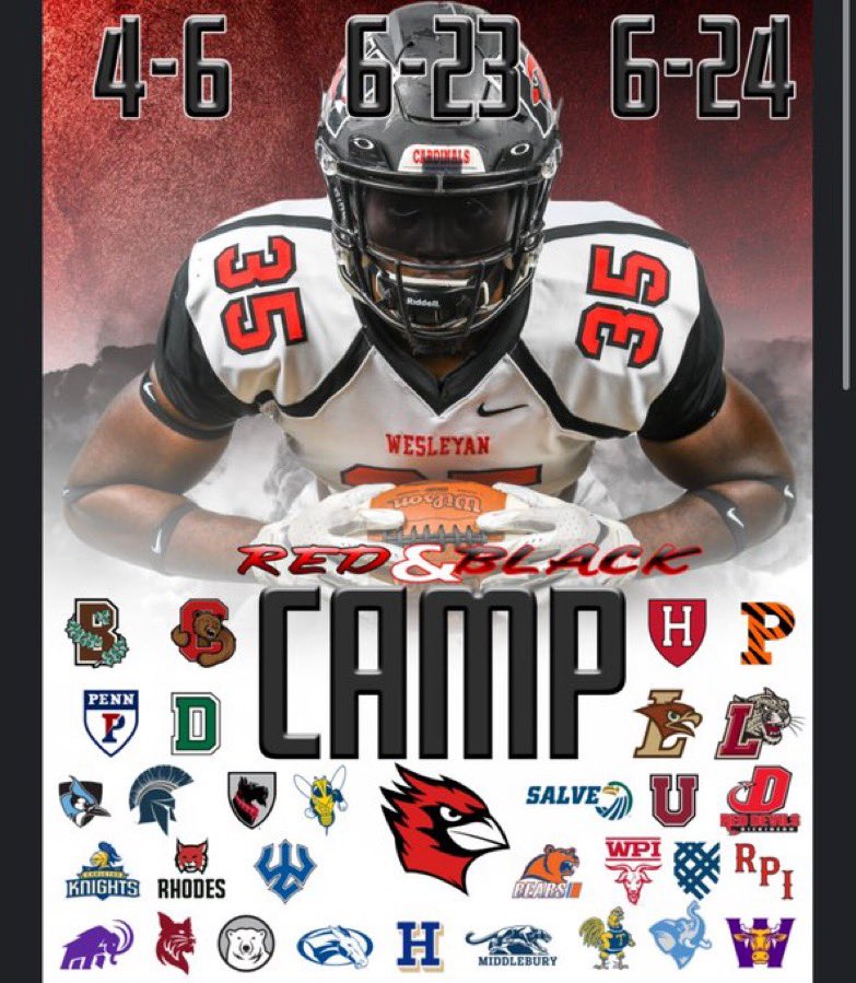 Malaki Lockhart (@lockhartmalaki) on Twitter photo Thank you for the camp invite, <a href="/CoachDBenoit/">David Benoit</a> <a href="/CoachDiCenzo/">Dan DiCenzo</a>. Looking forward to competing. Excited to see the campus and learn more about the program.
<a href="/Wes_Football/">Wesleyan University Football</a>
<a href="/ridgerecruiting/">Keller Fossil Ridge Football</a>
<a href="/NetworkAthletic/">Network Athletics</a> Thank you for the camp invite, <a href="/CoachDBenoit/">David Benoit</a> <a href="/CoachDiCenzo/">Dan DiCenzo</a>. Looking forward to competing. Excited to see the campus and learn more about the program.
<a href="/Wes_Football/">Wesleyan University Football</a>
<a href="/ridgerecruiting/">Keller Fossil Ridge Football</a>
<a href="/NetworkAthletic/">Network Athletics</a>