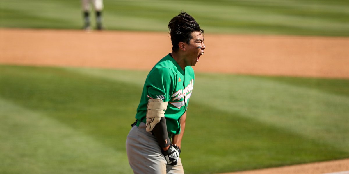 Shotgun Spratling (@shotgunsprd1) on Twitter photo FINAL: <a href="/HawaiiBaseball/">Hawaii Baseball</a> 14, <a href="/CSUNBaseball/">CSUN Baseball</a> 10.
WP - Isaiah Magdaleno (3-0); LP - Logan Miller (0-2).
Kamana Nahaku: 3-4, 4 R, 3 HR, 4 RBI, HBP.
Draven Nushida: 3-5, 2 R, HR, 4 RBI.
Xavier Rios: 2-4, 2 R, 2 HR, 5 RBI.
Will Linberg: 2-4, R, 2 2B, 2 RBI. FINAL: <a href="/HawaiiBaseball/">Hawaii Baseball</a> 14, <a href="/CSUNBaseball/">CSUN Baseball</a> 10.
WP - Isaiah Magdaleno (3-0); LP - Logan Miller (0-2).
Kamana Nahaku: 3-4, 4 R, 3 HR, 4 RBI, HBP.
Draven Nushida: 3-5, 2 R, HR, 4 RBI.
Xavier Rios: 2-4, 2 R, 2 HR, 5 RBI.
Will Linberg: 2-4, R, 2 2B, 2 RBI.