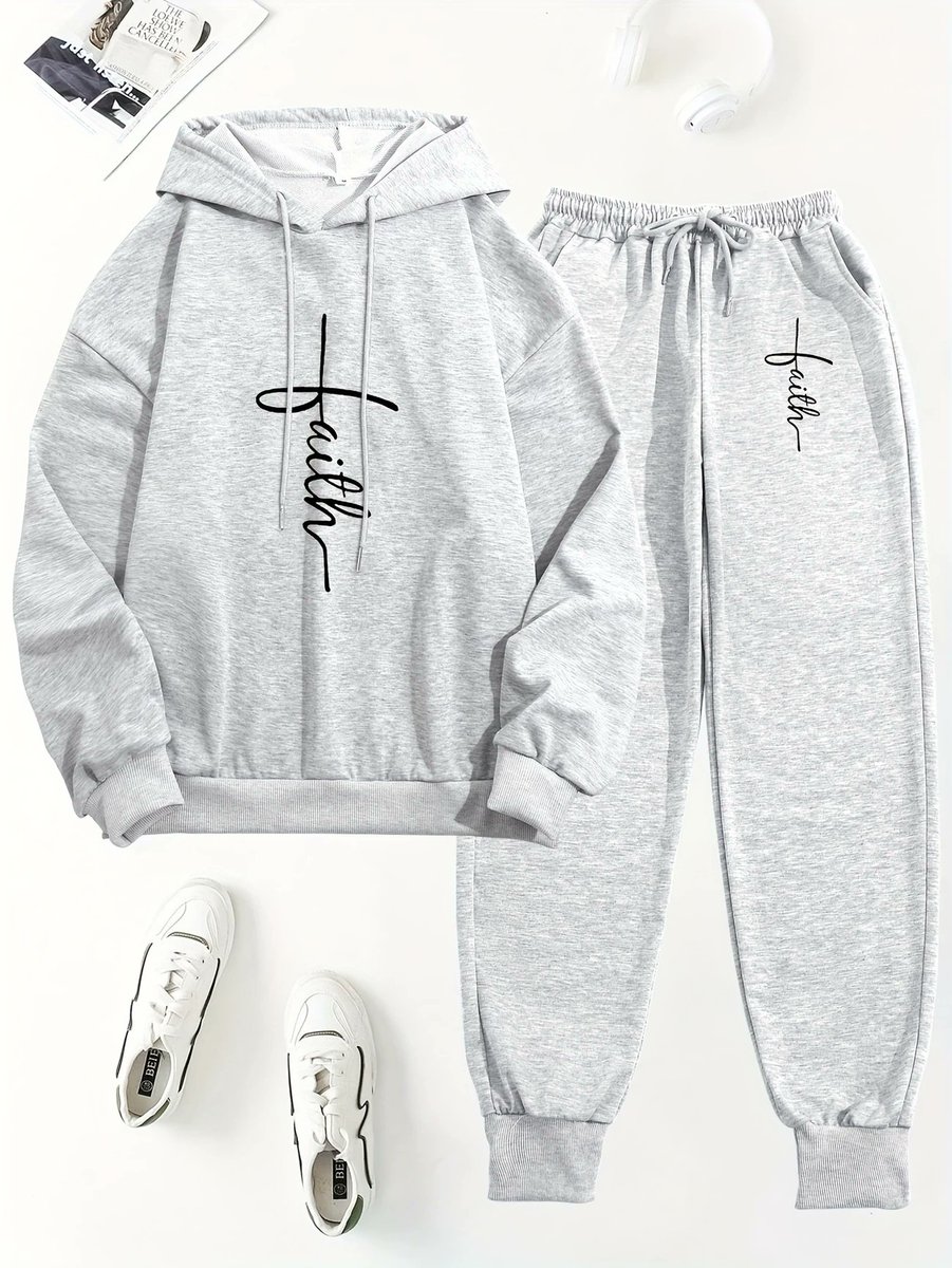 bigmarketx's tweet image. Stay comfortable and stylish with this Casual Set featuring a "Faith" printed hoodie and matching jogger pants. Crafted from soft polyester,
Buy now &amp;gt; temu.to/k/unadd58h9tl
-
#FaithInStyle #CasualComfort #SpringFallFashion #ChicAndCozy