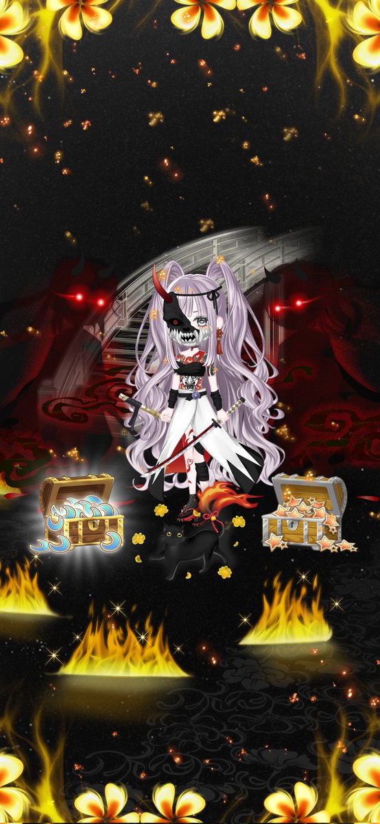 お腹の般若とペアルック(*´艸`)
 #ペアリウム 
 #コーデ記録 
 #着せ替え