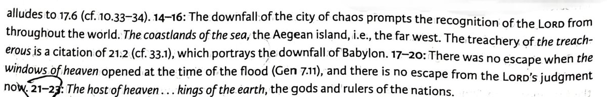TeXasMadde's tweet image. #ApocalypticBookStudy #38  #OldTestamentStudy #13 -

📜🎆 🔐 Isaiah 24:1-23 Yahweh will Punish/Imprison the Host of Heaven (Angels &amp;amp; gods AKA - Supernatural creatures)!

🌊🔥 Cosmic City of Chaos (tohu) &amp;amp; Restoration of the Dead

🌴🎑 Tammuz &amp;amp; Baal fertility god death / judgement