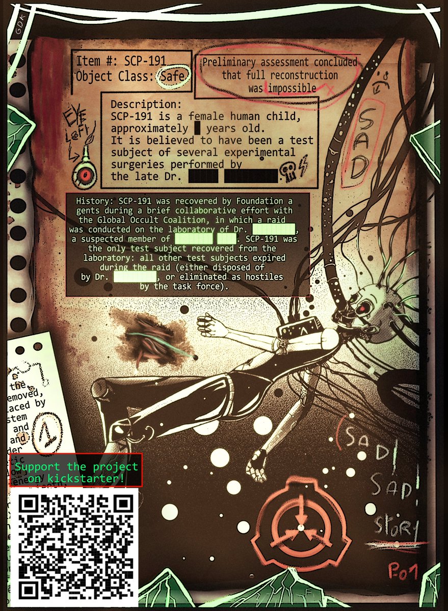 gaeldk1's tweet photo. The Illustrated SCP Technical Summary Sheets, I need you to make this project a reality. :) β€οΈπ
Kickstarter link : π https://t.co/OaFgHkYq38
#scproject #comics #kickstarter #foundation #supportcreatives #indieproject #BackThisProjectt #horrorartist #scpfoundation https://t.co/uH6u5DEMqY
