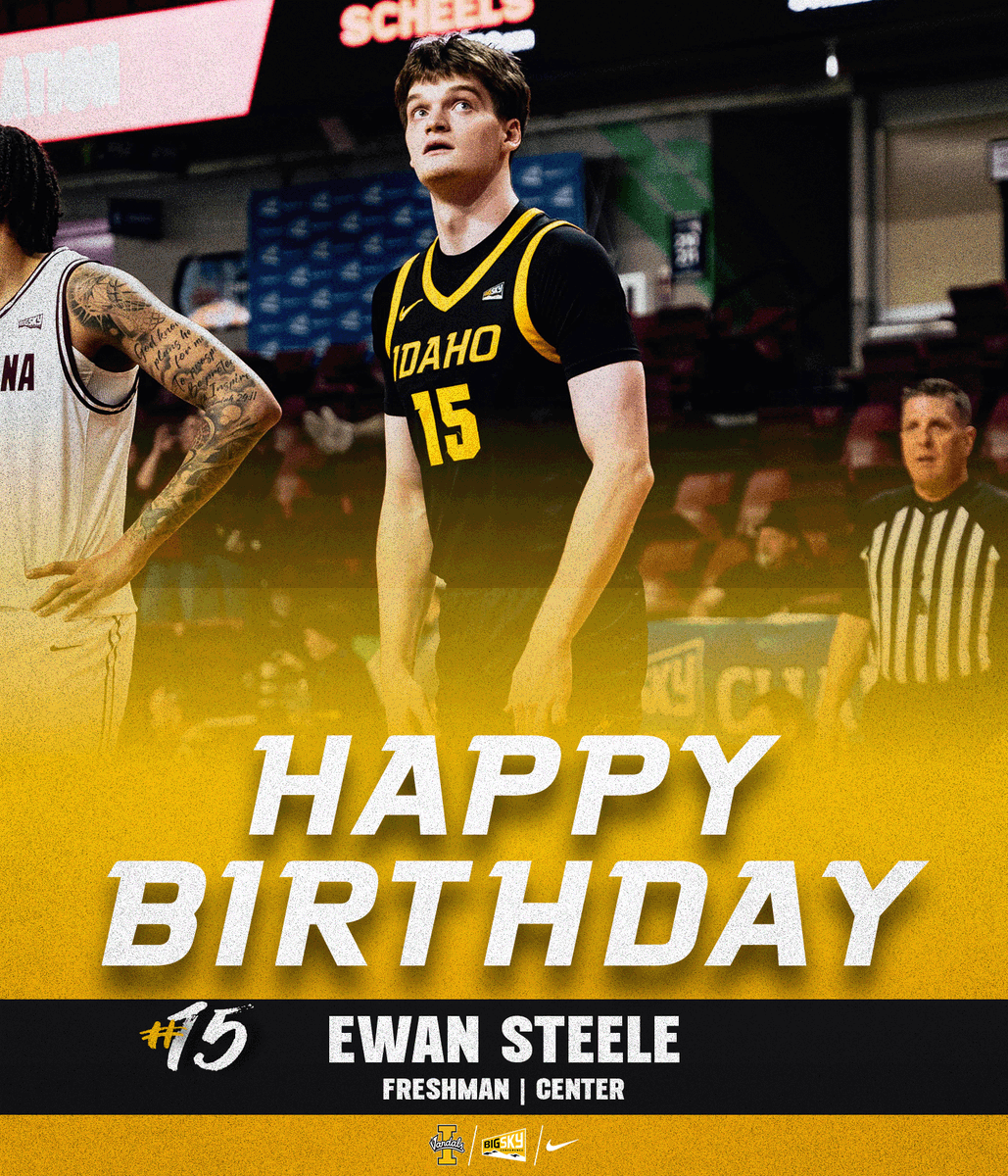 𝙏𝙃𝙀 𝘽𝘼𝘿 𝙈𝘼𝙉 𝙁𝙍𝙊𝙈 𝙐𝙋 𝙉𝙊𝙍𝙏𝙃 🇨🇦

Happy birthday to center/forward <a href="/_ewansteele_/">Ewan Steele</a> 

Future is bright for the big man!

#GoVandals