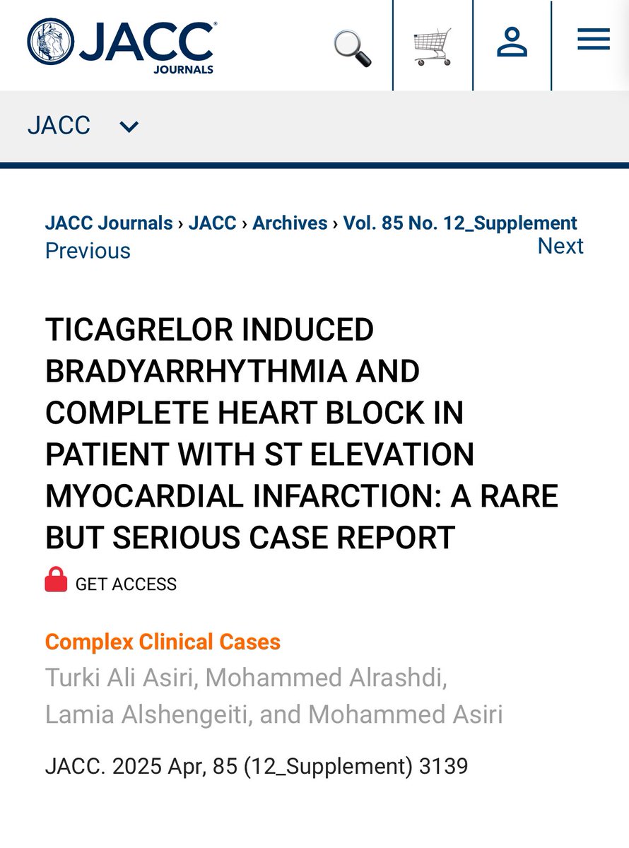 T U R K I A S S I R I (@turkialassiri) on Twitter photo Honored to have presented my case as a moderated poster at #ACC25 in Chicago! Even more excited to share that it has been published in JACC. Grateful for the insightful discussions and the opportunity to contribute to the field. #Cardiology #JACC
<a href="/ACCinTouch/">American College of Cardiology</a> Honored to have presented my case as a moderated poster at #ACC25 in Chicago! Even more excited to share that it has been published in JACC. Grateful for the insightful discussions and the opportunity to contribute to the field. #Cardiology #JACC
<a href="/ACCinTouch/">American College of Cardiology</a>