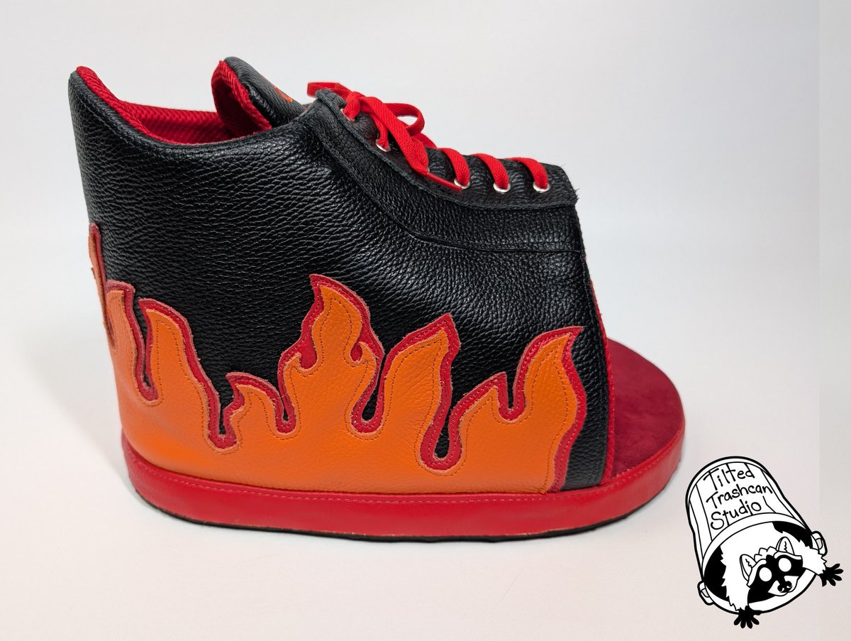 Tilted Trashcan Studio (@tiltedtrashcan) on Twitter photo I had an absolute blast making these smokin' hot fursuit shoes for <a href="/taysolflare/">taysolflare @ BWS</a> <3
They had such a hot design that I was stoked to get these kicks lit...Sorry, I'll smother these puns. :3 I had an absolute blast making these smokin' hot fursuit shoes for <a href="/taysolflare/">taysolflare @ BWS</a> <3
They had such a hot design that I was stoked to get these kicks lit...Sorry, I'll smother these puns. :3
