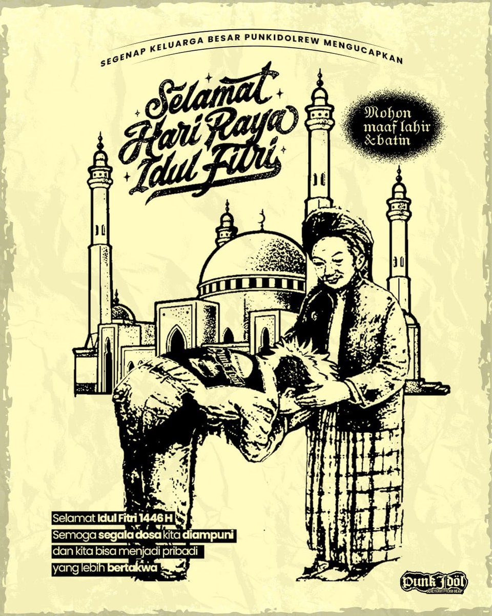 Taqaballahu Minna Wa Minkum, Minal Aidzin Wal Faidzin Mohon Maaf Lahir Dan Batin🙏

Kalo kita kita ada salah mohon di maafin ya cees, ketupat kecemplung santen menawi lepat nyuwun pangapunten.

Selamat Hari Raya Idul Fitri 1446H.