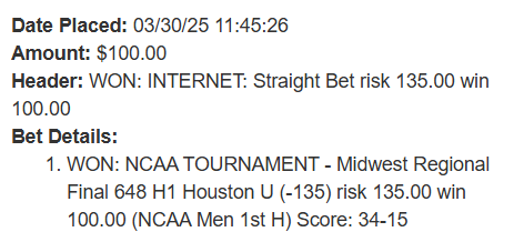 What a week!!! +23u for the B.E.N. ai!!!! 🔥💰🤑#aitakeover

Try us out for a week for 🆓! Whop.com/espn-ben-s-spo…

#prizepicks #playerprops #POTD #NBA #ufc #fanduel #DraftKing #NCAA #PlayerProps #DFS #mlb #atp #NBAPlayoffs #underdog #soccer #epl #mls #LaLiga #nfl #NCAAFootball