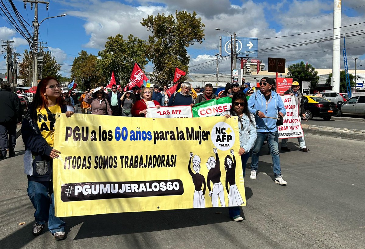 En TALCA también hubo #MarchaDeLaBronca #NOmasAFP