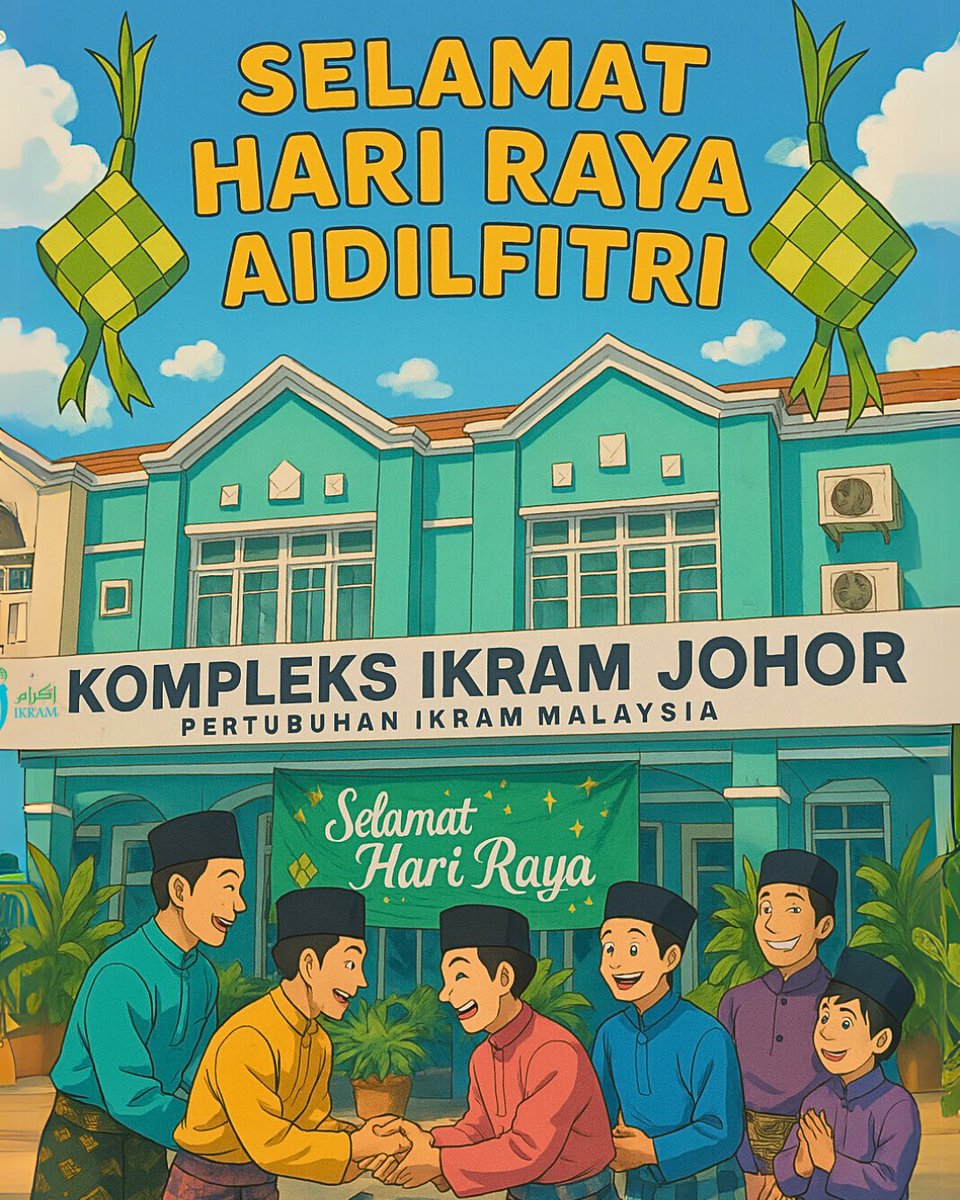 JohorIKRAM's tweet photo. Selamat Hari Raya! Taqaballahumina wa minkum, semoga segala amalan kita diterima dan diberkati. Semoga Raya ini penuh dengan kebahagiaan dan kegembiraan! 💫 https://t.co/PEYe8ZemcX