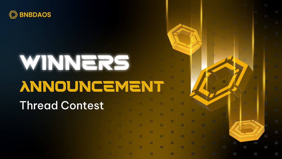 BNBDAOS Thread Contest Winners! 🎉

Big thanks to everyone who joined the contest! We saw some amazing takes on BNBDAOS—your insights and creativity truly stood out.

📌 Winners List: docs.google.com/spreadsheets/d…

Check your details and reply if anything needs fixing.