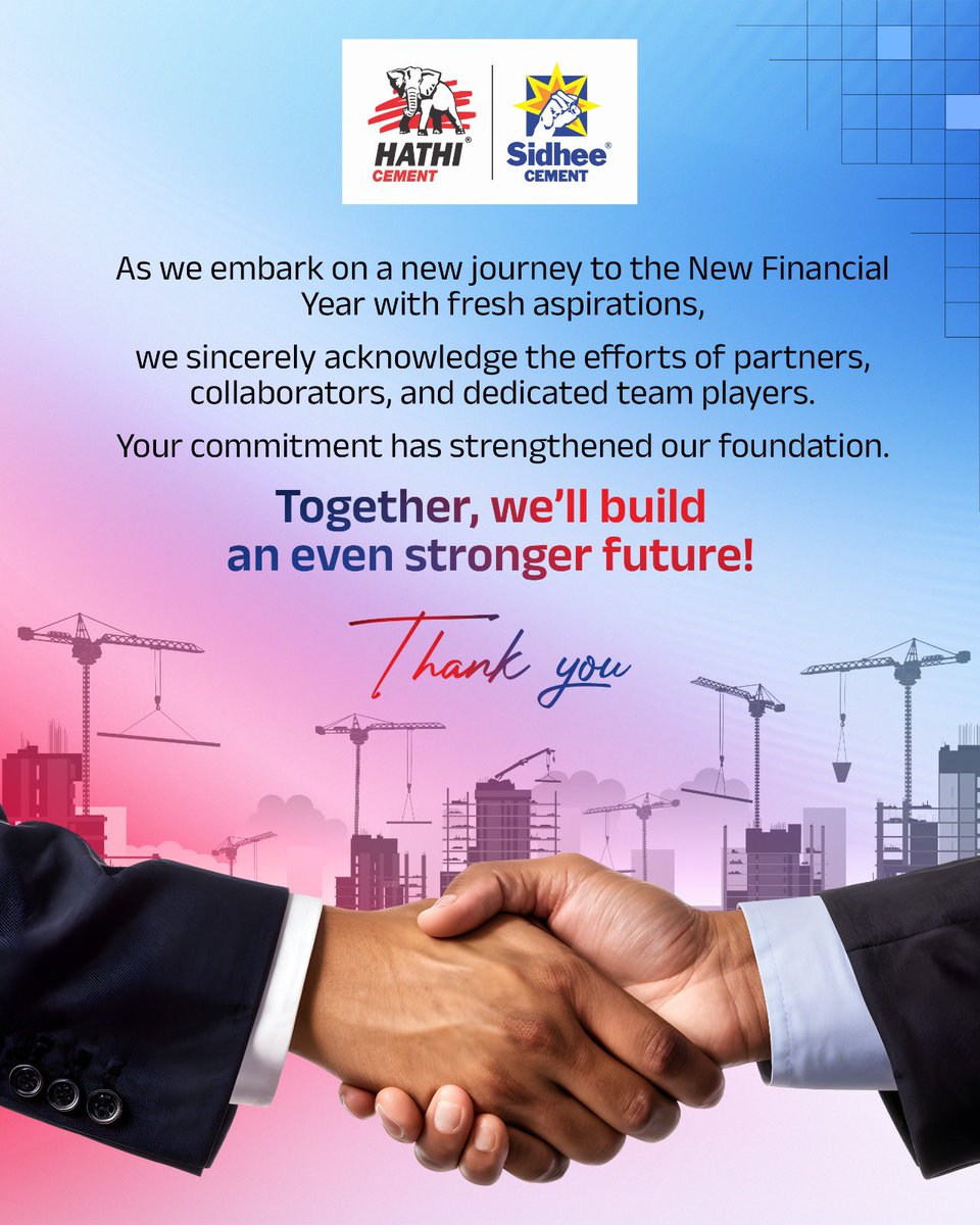 hathiandsidhee's tweet photo. New Financial Year, New Milestones! 🚀

A heartfelt thank you to our partners, collaborators, and dedicated team—your commitment strengthens our foundation. Together, we’ll build an even stronger future!

#FY26  #FY26Budget  #FinancialYear #future #explore https://t.co/FWPF7X1eSJ