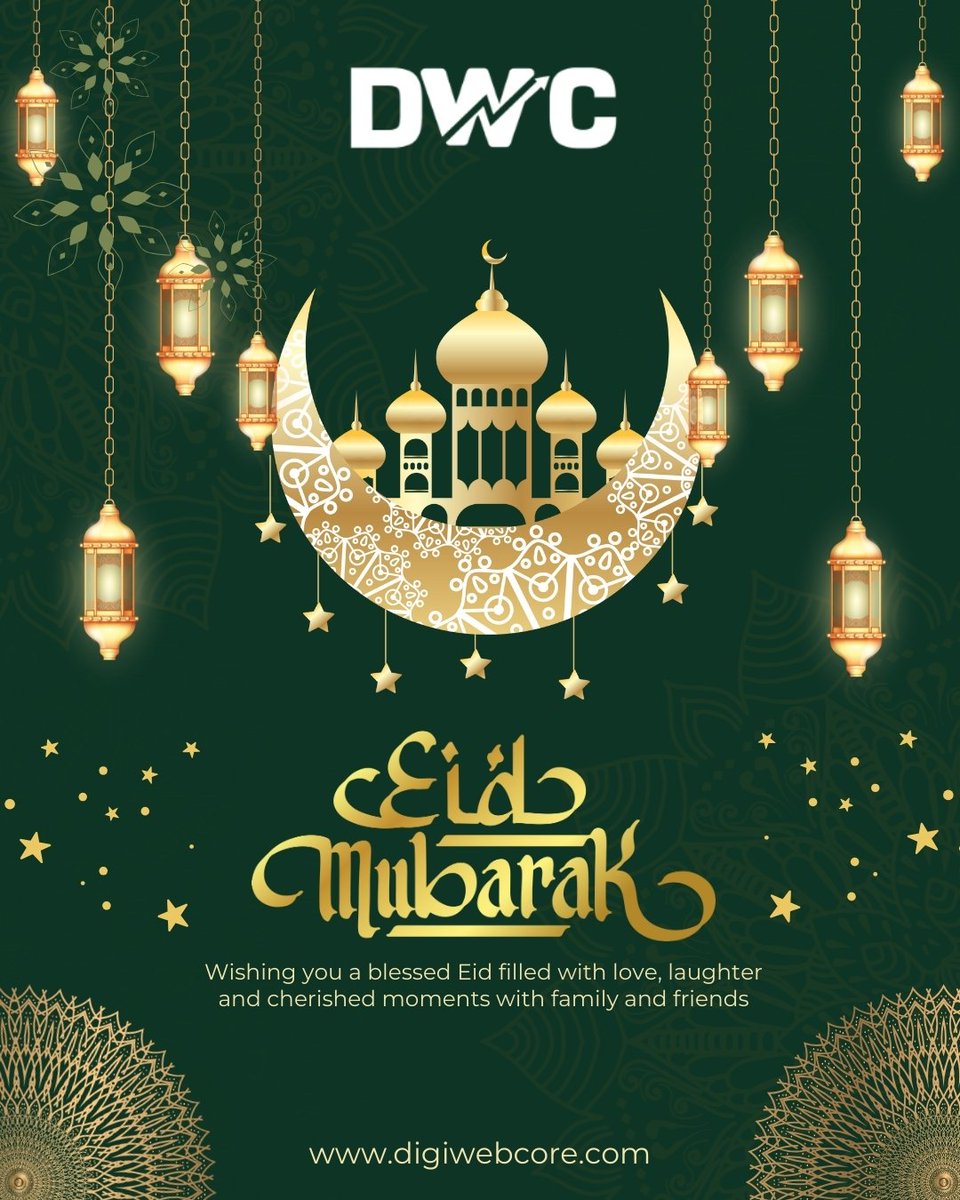 digiwebcore's tweet image. Eid Mubarak 🌙
