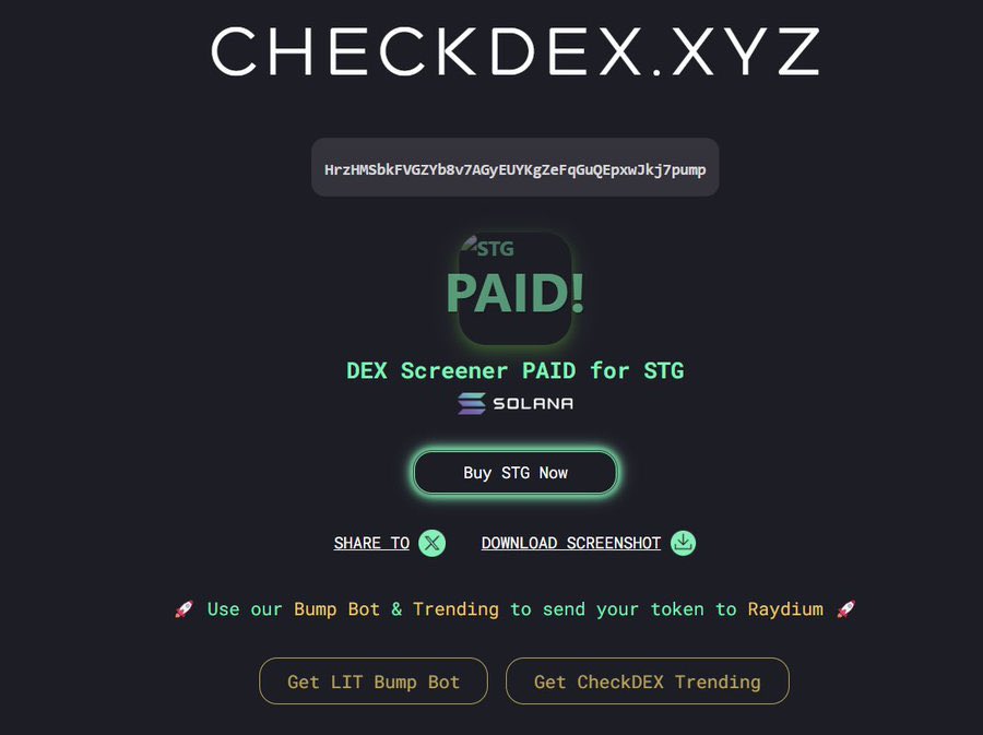 <a href="/RiskBetsDEV/">RiskBetsDEV</a> Hey bro! <a href="/RiskBetsDEV/">RiskBetsDEV</a> check out our new project brother! Hardest working community out here right now! DIAMOND HOLDERS LFG! 
$STG DEX PAID! 10x boosted! 

Ca: HrzHMSbkFVGZYb8v7AGyEUYKgZeFqGuQEpxwJkj7pump