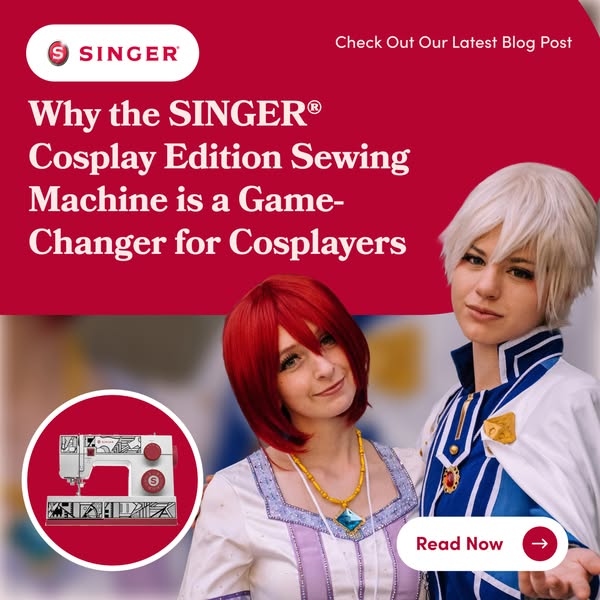 SingerSewingAus's tweet image. Dive into our latest blog, "Why the SINGER® Cosplay Edition Sewing Machine is a Game-Changer for Cosplayers.
Read our blog here: singerco.com.au/.../why-the-si…
#SingerSewingMachine#CraftersCorner #SewCraftyLife #CreativeStitching #SewingEssentials #QuiltingMagic #HandmadeHour