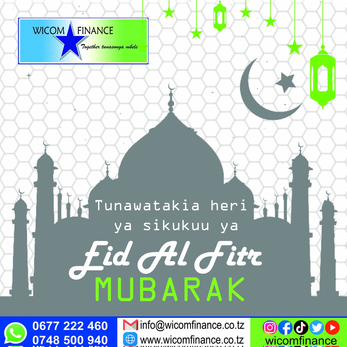 wicomfinance's tweet photo. Tunawatakia waislam wote heri ya sikukuu ya EID AL FITR njema 
#islamic #2025 #elimu #mafunzo https://t.co/9ModA7pqSk