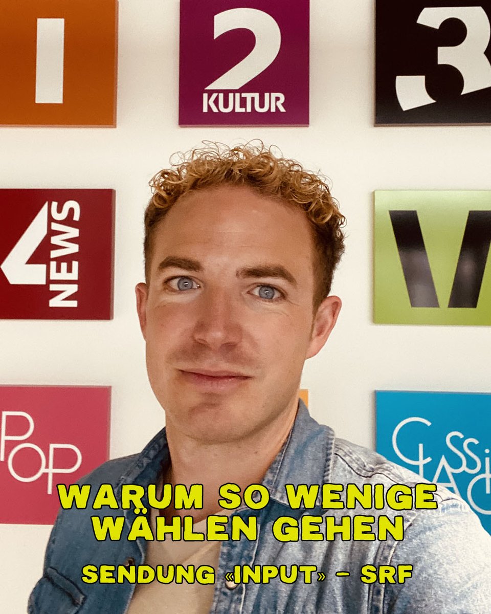 Warum gehen nur noch 45% von uns abstimmen und wählen? Hier die Sendung INPUT von SRF, bei der ich mitwirken durfte. Recherchiert &amp; gestaltet von Beatrice Gmünder. Danke, dass ihr diesem wichtigen Thema für Aufmerksamkeit gebt. (Link zur Sendung hier: Linktr.ee/michaelelsener)