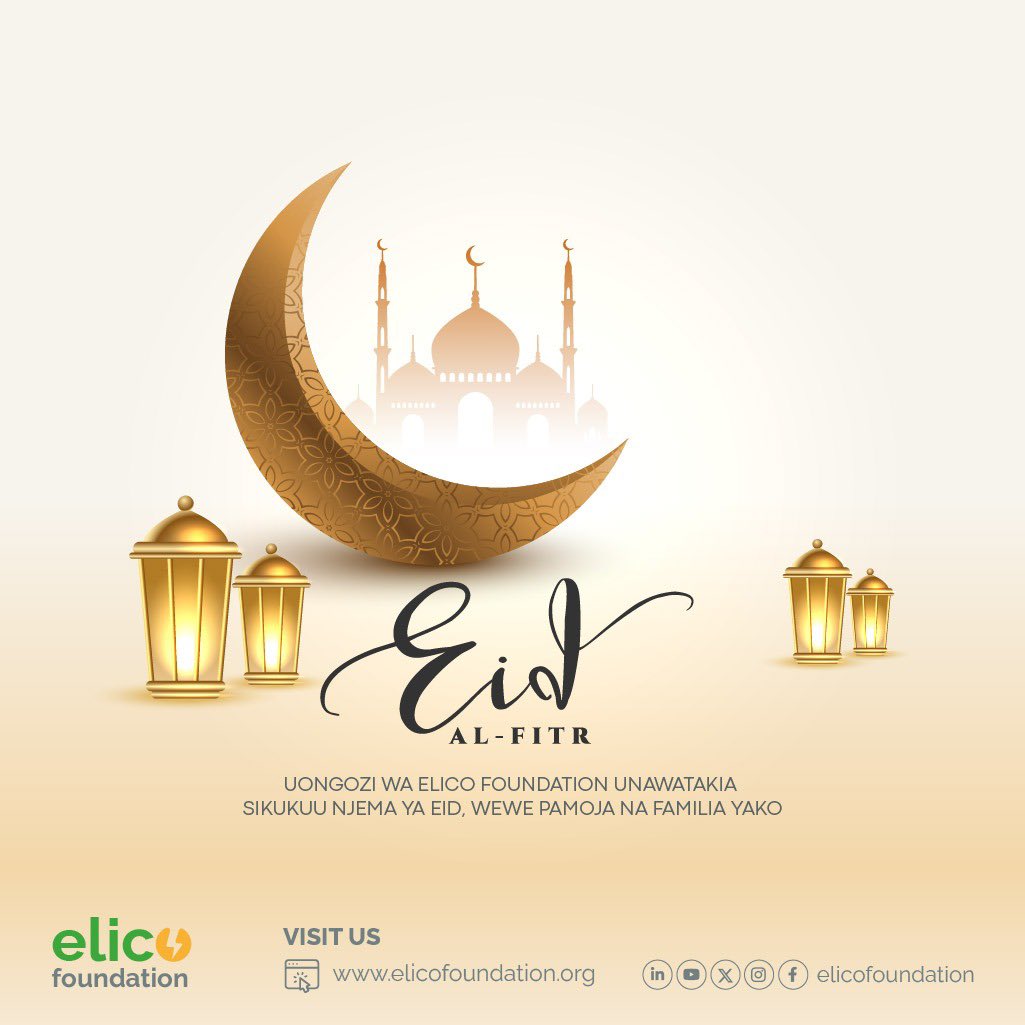 On this joyous occasion of Eid al-Fitr, the Board, Management, and Staff of ELICO Foundation  extend warm wishes to all our Muslim brothers and sisters. 

May this day bring you happiness, peace, and prosperity.

Wishing you and your loved ones a blessed Eid!

#EidMubarak