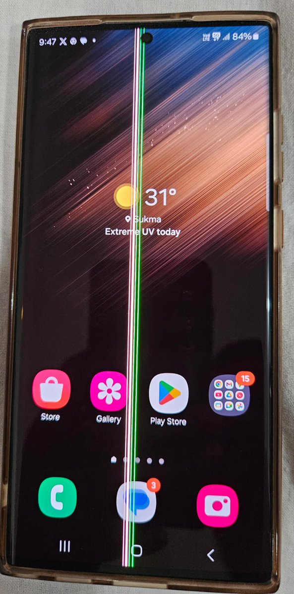 satish chandak (@satishm01467955) on Twitter photo ये फ़ोन <a href="/SamsungMobile/">Samsung Mobile</a> 22 ultra है, पिछले कुछ महीनों से इस स्थिति में है, मोबाइल अपडेट के बाद ये लाइन आ गई, जगदलपुर केयर वाले बोल रहे है कि 25 हजार लगेंगे, अब इसमें मेरी क्या गलती है, samsung वाले बड़े बड़े दावे करते है लेकिन कोई सुनवाई नही हो रही है। <a href="/SamsungIndia/">Samsung India</a> <a href="/samsungID/">Samsung Indonesia</a> ये फ़ोन <a href="/SamsungMobile/">Samsung Mobile</a> 22 ultra है, पिछले कुछ महीनों से इस स्थिति में है, मोबाइल अपडेट के बाद ये लाइन आ गई, जगदलपुर केयर वाले बोल रहे है कि 25 हजार लगेंगे, अब इसमें मेरी क्या गलती है, samsung वाले बड़े बड़े दावे करते है लेकिन कोई सुनवाई नही हो रही है। <a href="/SamsungIndia/">Samsung India</a> <a href="/samsungID/">Samsung Indonesia</a>
