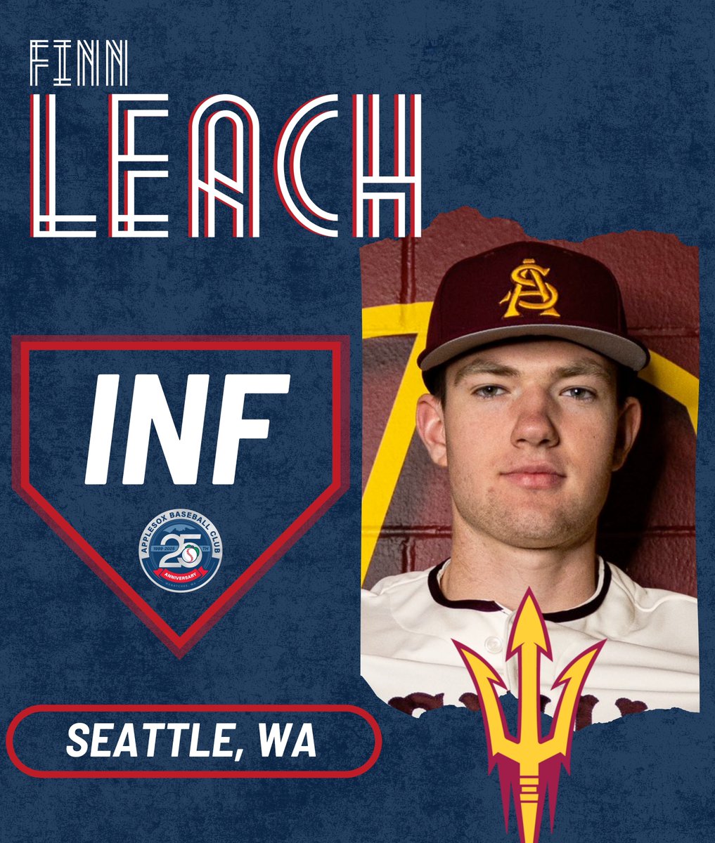 Wenatchee AppleSox (@applesox) on Twitter photo Welcome to the AppleSox to incoming <a href="/ASU_Baseball/">Sun Devil Baseball</a> freshman <a href="/finnleach22/">Finn Leach</a>! #MeetTheSox Welcome to the AppleSox to incoming <a href="/ASU_Baseball/">Sun Devil Baseball</a> freshman <a href="/finnleach22/">Finn Leach</a>! #MeetTheSox