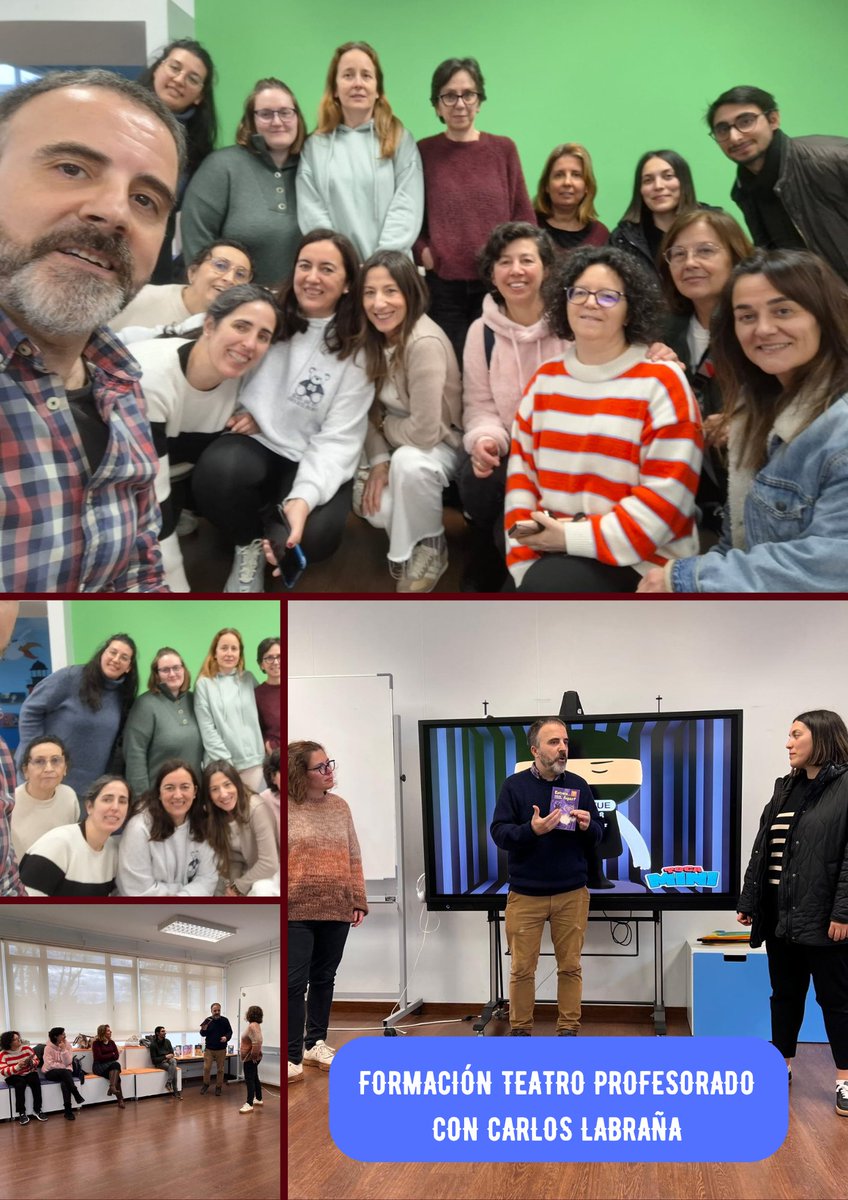 beCarlosLabrana's tweet photo. FORMACIÓN TEATRO PROFESORADO #EnGalego #BEaEscena #Teatro #lecturascompartidas #bescolaresgal #bescolaresgalabertas
https://t.co/pK08m71AaE https://t.co/e81HtkOkLe