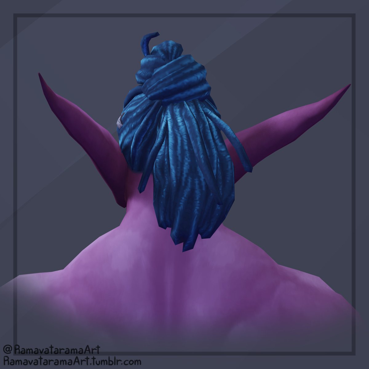 Ramavatarama *Commission Status: CLOSED* (@ramavataramaart) on Twitter photo And I think I'm done with Alunal's hair! At least until I check some Blender texture painting with layers tutorials.  
#RamaBlends And I think I'm done with Alunal's hair! At least until I check some Blender texture painting with layers tutorials.  
#RamaBlends