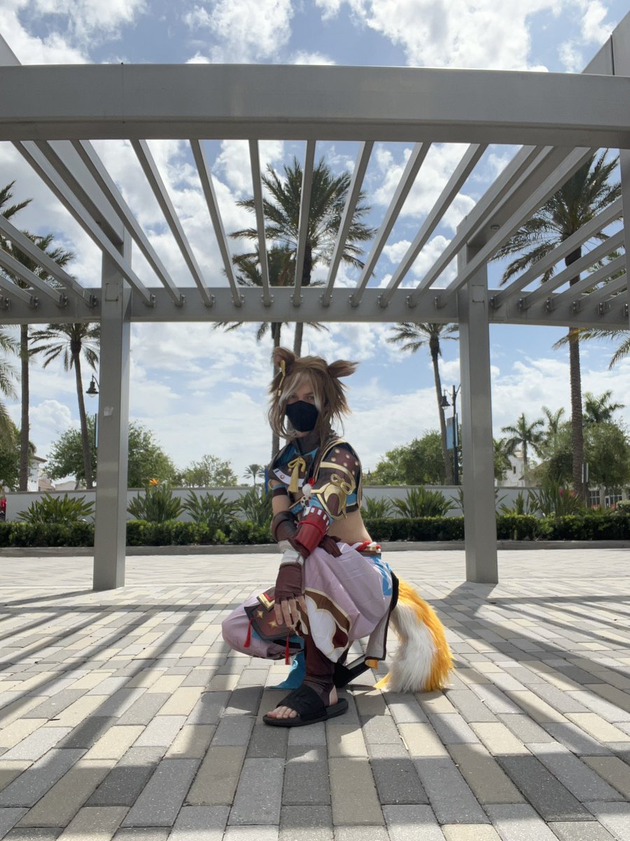 Athena_Funposts's tweet image. Gorou cosplay shoot