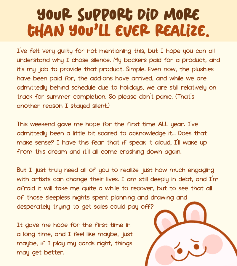 LoppyRae's tweet photo. I also want to say: I've never been a "woe is me" type of person. I've been through a lot of hardship in my life, but I have an incredible community, my dream job, a loving family, and that keeps me going.

I am comically unlucky, but at least it makes for a good story, I guess? https://t.co/qNC8Ltpuqn