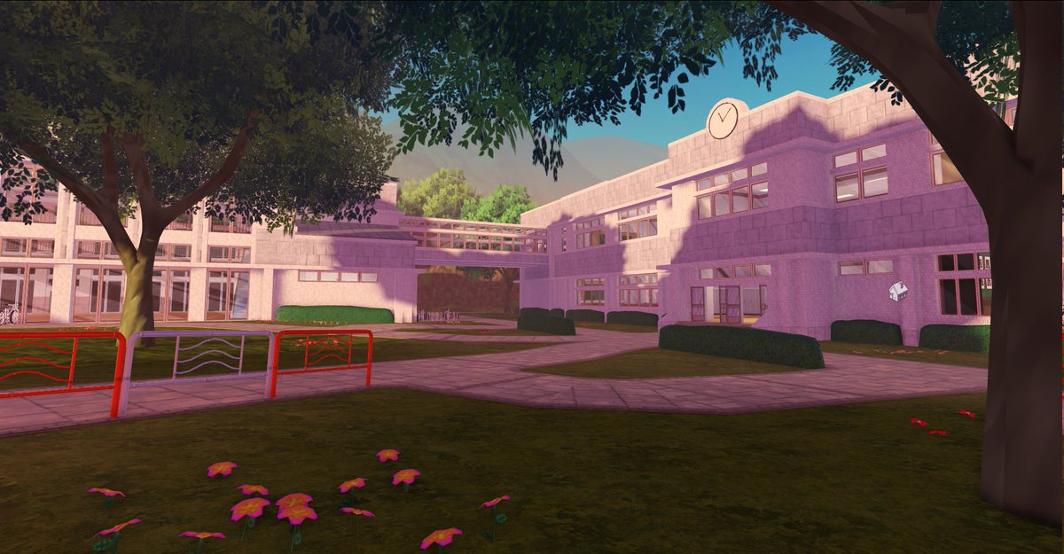 144hertz's tweet image. here&apos;s some shots of the world I made for our new game, anime life! #robloxdev #roblox #gamedev