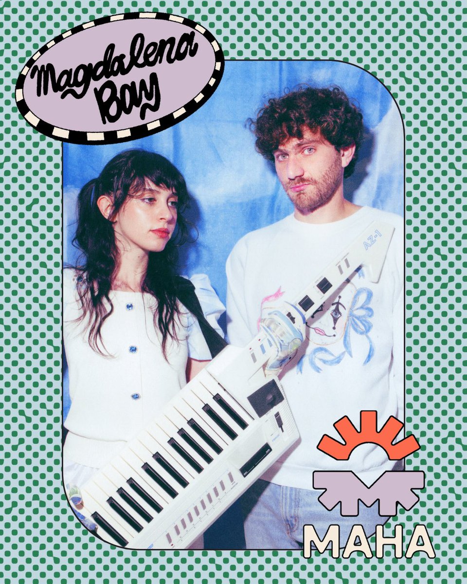 Magdalena Bay is bringing their electrifying synth-pop to Maha Festival! ⚡️

Prepare for a mind-bending mix of catchy melodies and futuristic vibes that will make you want to dance. 

Tickets &amp; lineup at Mahafestival.com 

#MahaFestival #MagdalenaBay #SynthPop