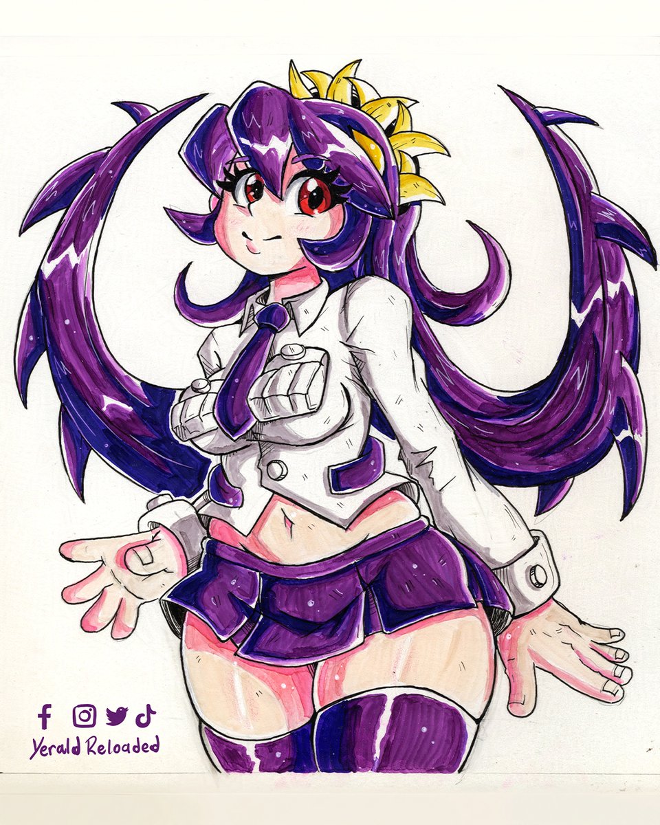 YeraldReloaded's tweet photo. Illustration finished! 📷 I brought Filia back in a traditional piece made with alcohol markers.

#Skullgirls #SketchArt #AnimeDrawing #VideoGameArt #FanArt #AlcoholMarkers https://t.co/PHeGAqbYgf