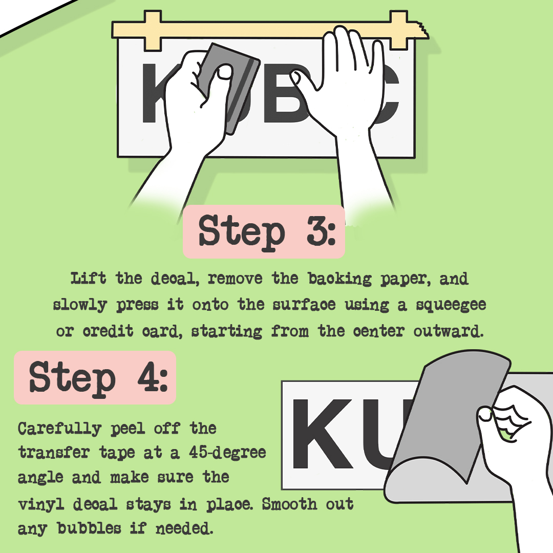 StickerDot's tweet image. Bubbles in your decals? Nope, not here! 🚫

Introducing the DRY METHOD—an easy fix for a flawless finish when installing #vinyldecals. No hassle just clean, smooth, and professional results. 

Swipe to learn how in just 4 STEPS➡️

#faq #stickerhacks #decals #diy #stickerprinting