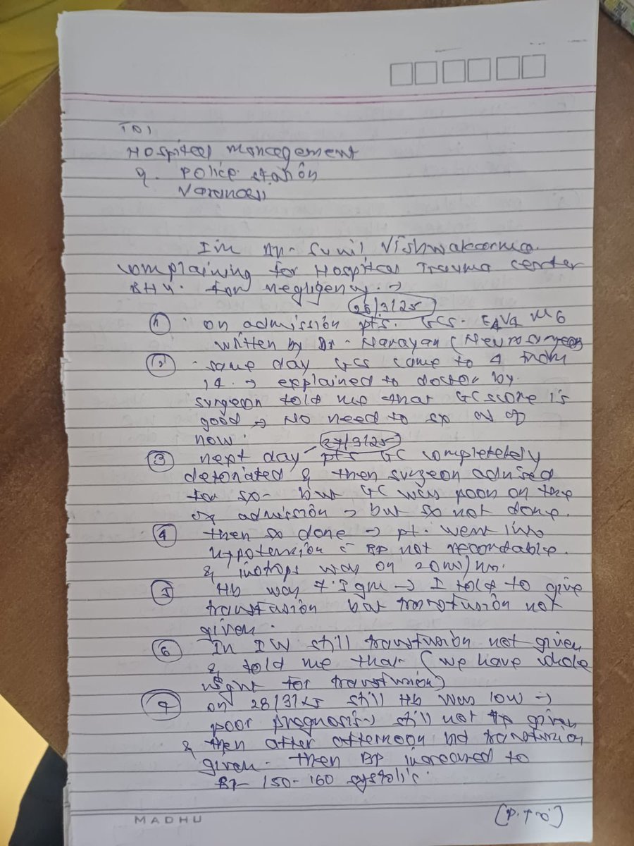 AnkitSh45881368's tweet photo. Because of negligence of the doctors of Truma center IMS BHU we had lost a life of my mother - ‘Shanti Chandrama which was of 55 years old the life would been easy to save but due to the negligence of the doctors/ staff had lost mother requesting @myogiadityanath @Uppolice to hlp https://t.co/Zim5otQFga