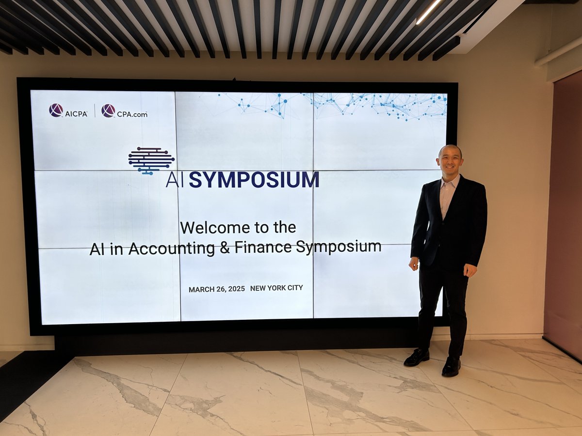 Spent Wednesday at the <a href="/AICPA/">American Institute of CPAs</a>/<a href="/CPAcom/">CPA.com</a> AI Symposium.

70 people shaping the future of accounting: regulators, standard setters, banking execs, and firm leaders.

They also invited 10 tech companies. <a href="/truewindai/">Truewind</a> was one of them, alongside <a href="/SageUSAmerica/">Sage USA</a>, <a href="/billcom/">BILL</a>, and other teams