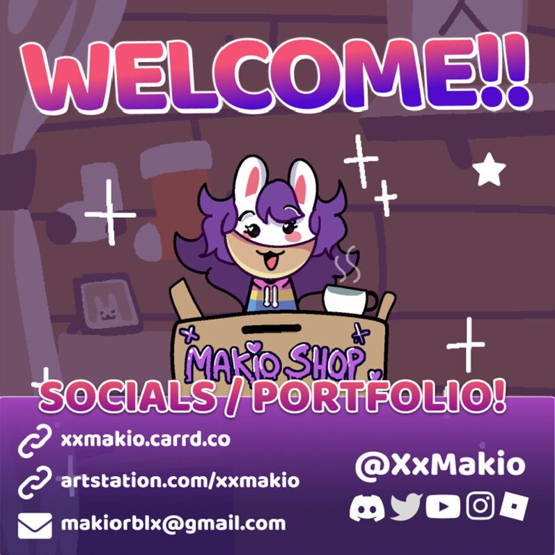 XxMakio's tweet image. Here are some of my commission sheets!! ๐ฆ๐
๐ผ Portfolio / Prices๐ผ
artstation.com/xxmakio
๐ชช Carrd w/ Socials (and details)๐ชช
xxmakio.carrd.com
My official account is @XxMakio