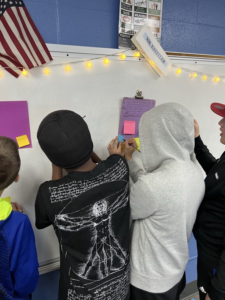 MrsSyron's tweet image. Writing about writing in 8th grade last week to analyze author&apos;s purpose #LimitlessLearning