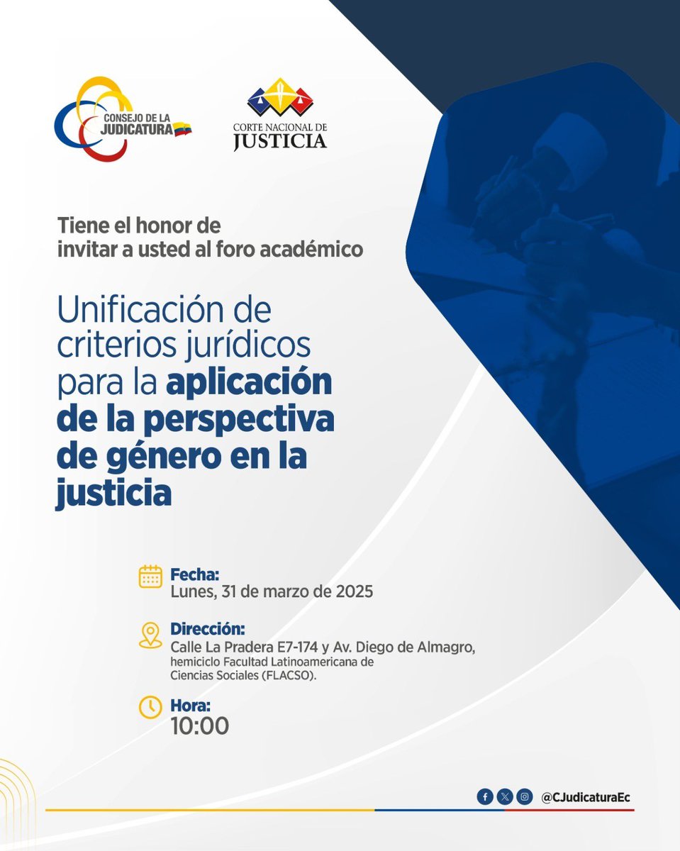 El lunes 31 de marzo se llevará una de las discusiones más esperadas para la garantía de derechos de las mujeres en la Justicia: se presentan parámetros de actuación judicial en causas de violencia  <a href="/BrendaVGuerrero/">Brenda Guerrero</a> <a href="/EnmaTapiaRivera/">Enma Tapia Rivera</a> <a href="/paulinaaraujog/">Ma. Paulina Araujo G.</a> <a href="/LawLoreG/">💜 Lorena Grillo 🇪🇨</a>