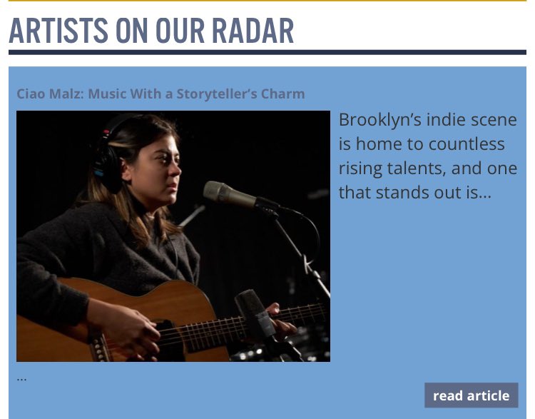 Really nice story on <a href="/Ciaomalz/">CIAO MALZ</a> courtesy of <a href="/brooklynroads1/">Brooklyn Roads</a> 

bkroads.net/ciao-malz-musi…